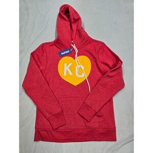Men's Kansas City Chiefs Heart‎ Vintage Red Pullover Hoodie Charlie Hustle Small